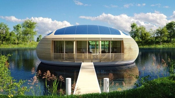 Архитекторы EcoFloLife предложили концепт автономного экологичного дома на воде